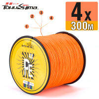 Biteme สีส้มหล่อ8X 300เมตร PE สายการประมงถัก8 S Trand 10-82LB M Ultifilament ซุปเปอร์แข็งแกร่ง PE สาย