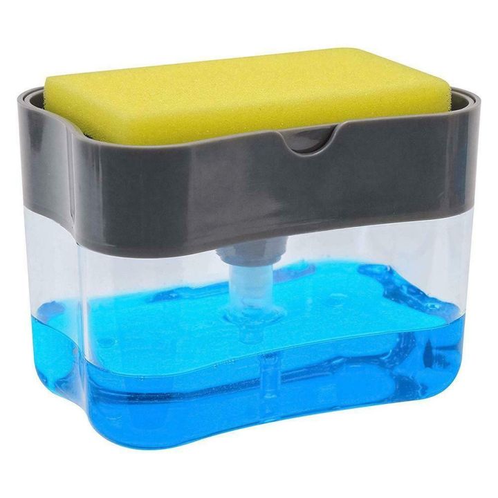 soap-pump-sponge-caddy-ที่วางฟองน้ำ-ที่ใส่น้ำยาจานล้างจาน-ที่กดน้ำยาล้างจาน-เครื่องกดน้ำยา-ล้างจาน-ฟองน้ำล้างจาน-ที่วางฟองน้ำกดน้ำยาล้างจาน