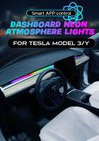 Tesla ไฟแอมเบี้ยนไลท์ Ambient Lights คอนโซลกลาง สร้างบรรยากาศห้องโดยสาร ติดตั้งง่าย แค่ต่อไฟ USB ควบคุมสีไฟจากมือถือ ตรงรุ่น Tesla 3 Y ส่งด่วนจากไทย