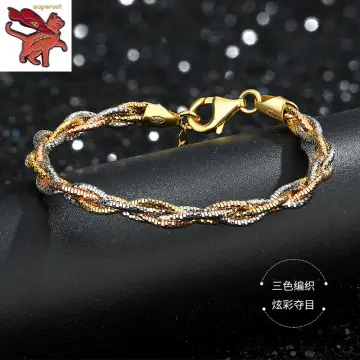 Alisa Wide Bracelet with Gold Caps – Smith's