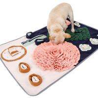 สุนัข Interactive Enrichment ของเล่นที่มีสีสันช้ากิน Mat สำหรับกลิ่นการฝึกอบรม Foraging Mat Mental กระตุ้นของเล่น