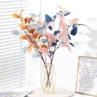 OKDEALS01 Garden Bouquet Table Decoration Wedding DIY Greenery Stems Artificial Eucalyptus Fake Plant Leaves Flux Branch