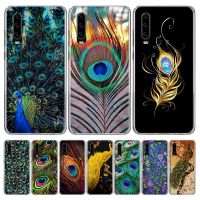 Bird Peacock Feather Silicon Call Phone Case For Huawei P30 P20 P40 P50 P10 Mate 20 30 40 10 Lite Pro Casing Customized Cover Electrical Safety