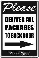 โปรดจัดส่งสินค้าทั้งหมดไปที่ประตูด้านหลังลูกศรขวาขอขอบคุณในบรรจุภัณฑ์ป้ายโลหะอลูมิเนียม
