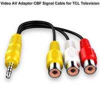 3.5mm Aux Male Stereo to 3 RCAFemale Audio Video AV Adapter Cable For TCL TV Red White And Yellow Female Video &amp; AudioPlayback Cables