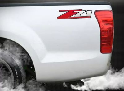 สติ๊กเกอร์ดั้งเดิมติดแก้มท้ายรถ Chevrolet Colorado คำว่า Z71 sticker ติดรถ แต่งรถ เชฟโรเลท โคโลราโด้ สวย งานดี หายาก ติดแก้มท้ายรถ