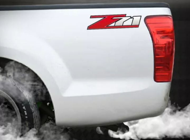 สติ๊กเกอร์ดั้งเดิมติดแก้มท้ายรถ-chevrolet-colorado-คำว่า-z71-sticker-ติดรถ-แต่งรถ-เชฟโรเลท-โคโลราโด้-สวย-งานดี-หายาก-ติดแก้มท้ายรถ