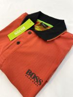 Hugo Boss Mens Cotton Polo Shirt Orange Size LARGE