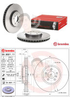 09 9921 11 จานเบรค ล้อ F (ยี่ห้อ BREMBO) รุ่น HC UV BMW X5 E70 ,X6 E71 ปี2007-&amp;gt;