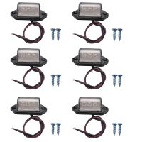 6X 12/24V 3 LED LICENSE PLATE TAG LIGHT BOAT RV TRUCK TRAILER INTERIOR STEP LAMP