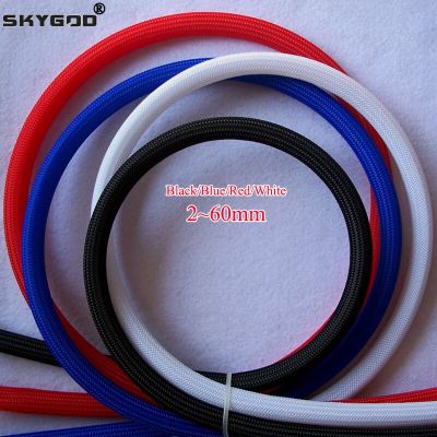 1/5/10M 2 4 6 8 10 12 14 16 20 25 30 40 50 60mm High Density PET Braided Expandable Sleeve Wire Wrap Insulated Protector Sheath Electrical Circuitry P