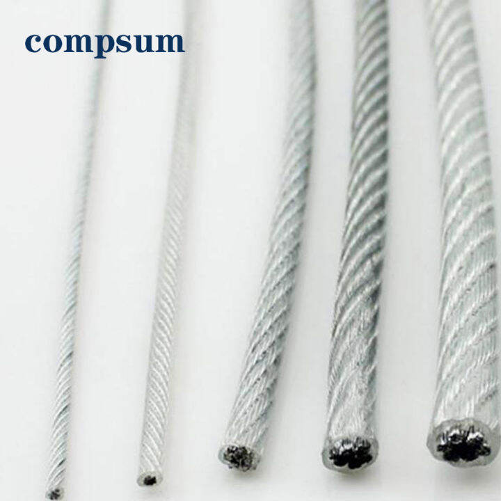 Steel Coated Flexible Wire Rope soft Cable Transparent Stainless Steel