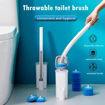 Disposable Toilet Brush with Cleaning Liquid Wall-Mounted Cleaning