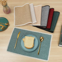 American Table Mat Tablecloth Anti-scald Retro Linen Cloth Insulation Coaster Woven Placemat