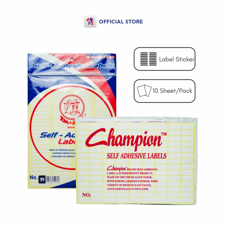 Label Harga Stiker Nama Undangan Champion No 99 No 103 No 112 Isi 7 ...