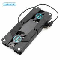 USB Foldable Folding Dual Fan Pad Cooling Cooler Cool Pad for Laptop Notebook Laptop Stands