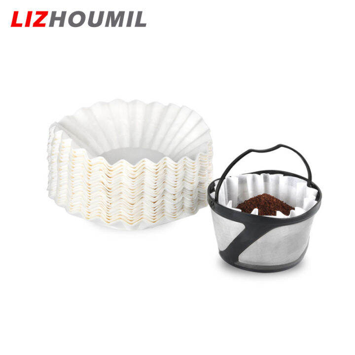 lizhoumil-100ชิ้นตัวกรองกาแฟใช้แล้วทิ้งเนื้อไม้จากธรรมชาติหยดที่สมบูรณ์แบบรสชาติเต็มไม่มี-dm03ตกค้างในดินกาแฟ