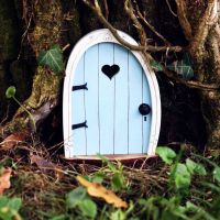 Miniature Doors For Trees Doll House Vintage Decoration Wooden Ornament Craft Micro Landscape Garden Fairy Gnome Elf Door Screw Nut Drivers