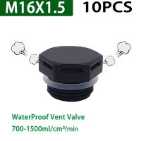 JIAF 10Pcs M16x1.5 Nylon Waterproof Air Vent Valve Screw In Protective Vent Plug E-PTFE Plastic Breather Vent Valve