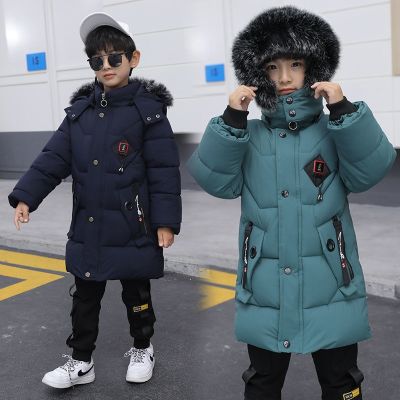 2022 Children Warm Clothing toddler boy Clothes Teen Down Cotton Padded Winter Jackets Hooded Coat Thicken Outerwear Kids Parka