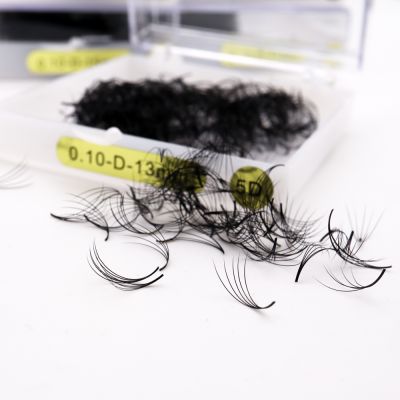 【cw】 3D/5D Pointy Base Premade Loose Fans Medium Stem Thin Bas Volume Narrow Cluster Extensions Faux