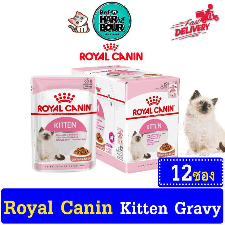 Royal Canin Kitten Gravy อาหารเปียกในน้ำเกรวี่สำหรับลูกแมว 4 เดือน1 ปี