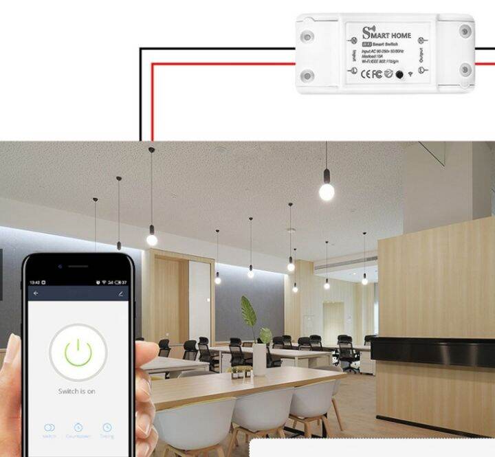 smart-switch-wifi-wireless-ระบบควบคุมไฟฟ้าภายในบ้าน-diy-สั่งงานเปิด-ปิด-ตั้งเวลาสั่งผ่านมือถือ-ผ่านwi-fi-2-4-ghz-อุปกรณ์-iot-ทำงานร่วมกับ-google-home-alexa