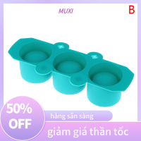 ?【HOT SALE】MUXI 1ชิ้น3หลุมเทียนแม่พิมพ์ซิลิโคนกระถางดอกไม้ยิปซั่มเรซิ่น DIY กล่องเก็บแม่พิมพ์ปูนปลาสเตอร์ตกแต่งบ้าน