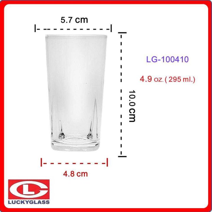 lucky-glass-แก้วน้ำใส-แก้วน้ำดื่ม-lg-100410-แก้วเป็กช็อต-classic-shot-glass-295-ml