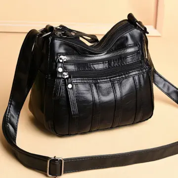 Phone Shoulder Bag Leather Black - Best Price in Singapore - Dec