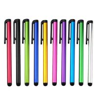 【cw】 Clip Design Universal Soft Head For Phone Tablet Durable Stylus Pen Capacitive Pencil Touch Screen Pen