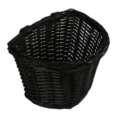 Wicker Bicycle Basket with Straps for 12-16 Inch Cruiser/City Bikes Childrens Bicycle