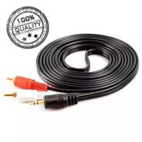 RCA Cable 1.5M 3.5mm(M) to RCA(M) 2หัว สายสัญญาณเสียง ต่อหูฟัง/ลำโพง 423A ยาว 1.5เมตร (สีดำ)