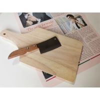 Wood Cutting Board เขียงไม้สี่เหลี่ยม เขียง เขียงไม้ เขียงไม้มีด้ามจับ เขียงไม้ธรรมชาติ มีน้ำหนัก เขียงไม้สวยๆ สำหรับหั่น ผัก ผลไม้ เนื้อสัตว์