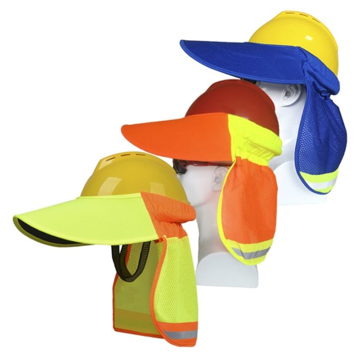 u-nisex-สะท้อนแสงลายตกแต่งทำงานหมวกคอป้องกันกันแดดหมวกสำหรับฤดูใบไม้ผลิฤดูร้อนกลางแจ้ง-visor-ขี่จักรยานหมวกสำหรับผู้ชาย