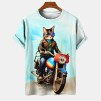 2023 NEWSummer Trend Animals Popular Pattern Cats Short Sleeve Tshirts Comfortable Material Casua Sports Round T Shirt For Top Clothing