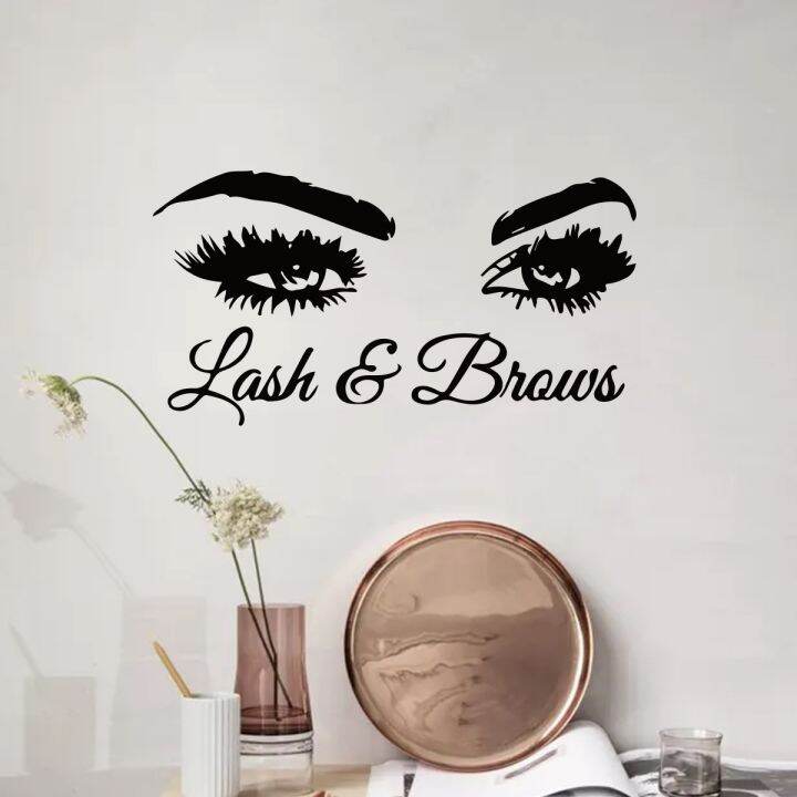 one-meter-wall-slogan-eye-lashes-english-wall-sticker-background-wall-room-adornment-wall-stick-adhesive-wall-stickers