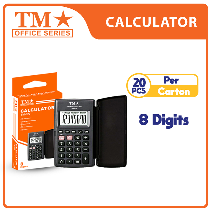 TM Calculator with Cover 8 Digits x 20 pcs Lazada PH