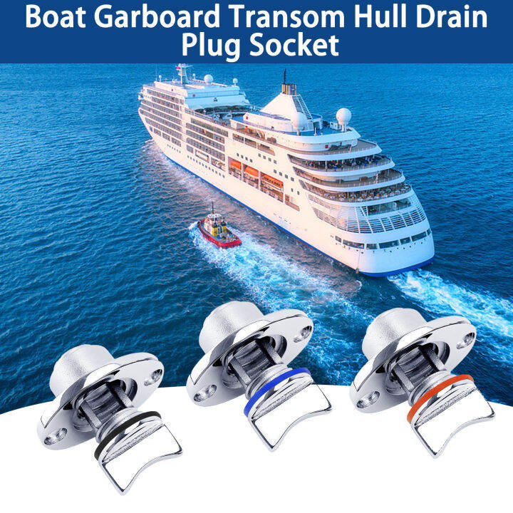 Universal 25mm 1'' Stainless Steel 316 Boat Garboard Transom Hull Drain