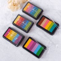 6 Gradient Color DIY Gradient Color ink Pad Multicolour Inkpad Stamp Decoration Fingerprint Scrapbooking Accessory 228659