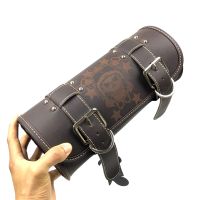 New Motorcycle Saddlebags PU Leather Front Fork Tail Tool Bag Luggage For Harley Chopper Boer Cruiser Sportster XL 883 1200