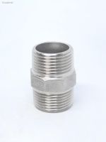 ™☸ 1/8 1/4 3/8 1/2 3/4 1 Male Hex Nipple Union 304 Stainless Pipe Fitting Connector Coupler Water Oil Air Thread Adapter