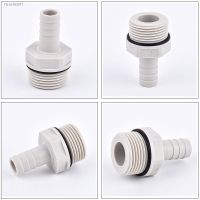 ♛❡ 5 20pcs 1/8 1/4 3/8 Male Thread To 6-14mm POM Pagoda Barbed Connector Soft Pipe Joint Plastic Hose Connector With Washer