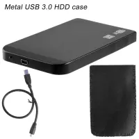 USB 3.0เคส HDD ขนาด2.5นิ้วแผงกั้นภายนอกฮาร์ดดิสก์ SATA ไดรฟ์แบบพกพาเครื่องมืองานโฮมเมดกล่องฮาร์ดดิสก์อะลูมินัมอัลลอย SSD