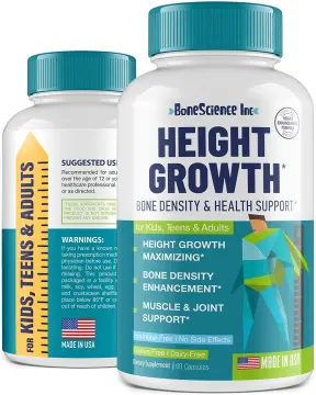 Height Growth Maximizer - Made in USA - Calcium Vitamin D3 & Zinc