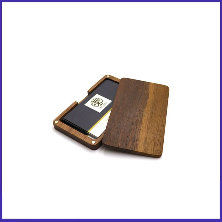 natural-wood-business-card-holder-pocket-slim-business-card-credit-black-walnut-color-business-magnetic-card-case-card-holders