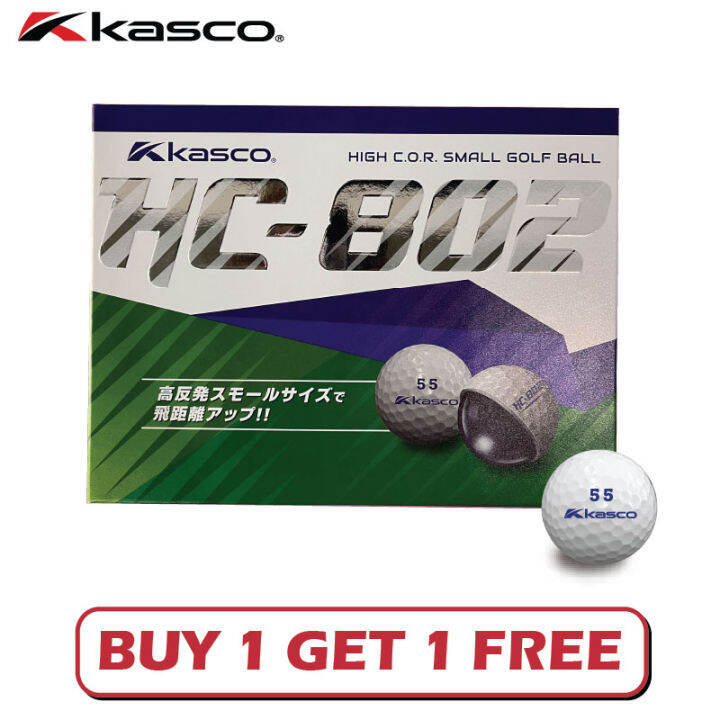 ซื้อ-1-โหล-แถมฟรี-1-โหล-kasco-new-hc-802-hicor-small-golf-ball-buy-1-dz-get-1-dz-free-2dz-ลูกกอล์ฟ-2ชั้น-ตีไกล-hicor-ช่วยเพิ่มระยะ-สำหรับผู้ชาย