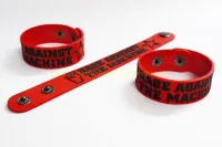 Rage Against the Machine wristband ริสแบนด์ งานแกะขึ้นโมล ปั้มนูน สองชั้น สวยงาม คุณภาพสุดๆ วัสดุ ยางซิลิโคน เกรดพรีเมี่ยม ปั๊มนูน พรีเมี่ยม 2-3 วันรับของ RCN406NNN