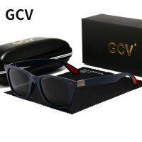 GCV ชุด UV400O วินเทจสำหรับผู้ชายและผู้หญิง,แว่นตากันแดดวินเทจแว่นกันแดดขับรถแบรนด์แว่นตากันแดดดีไซน์แบบแดดโพลาไรซ์