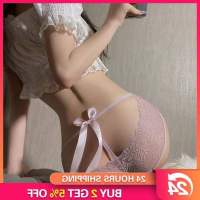 Briefs Seamless Underwear Sweet Style Japanese Women Hollow-out Transparent Mesh Sexy Panties Lace 39;s Girl